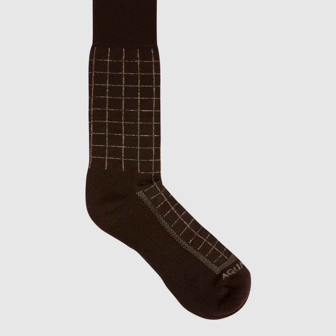 Windowpane Knit Blend Sock