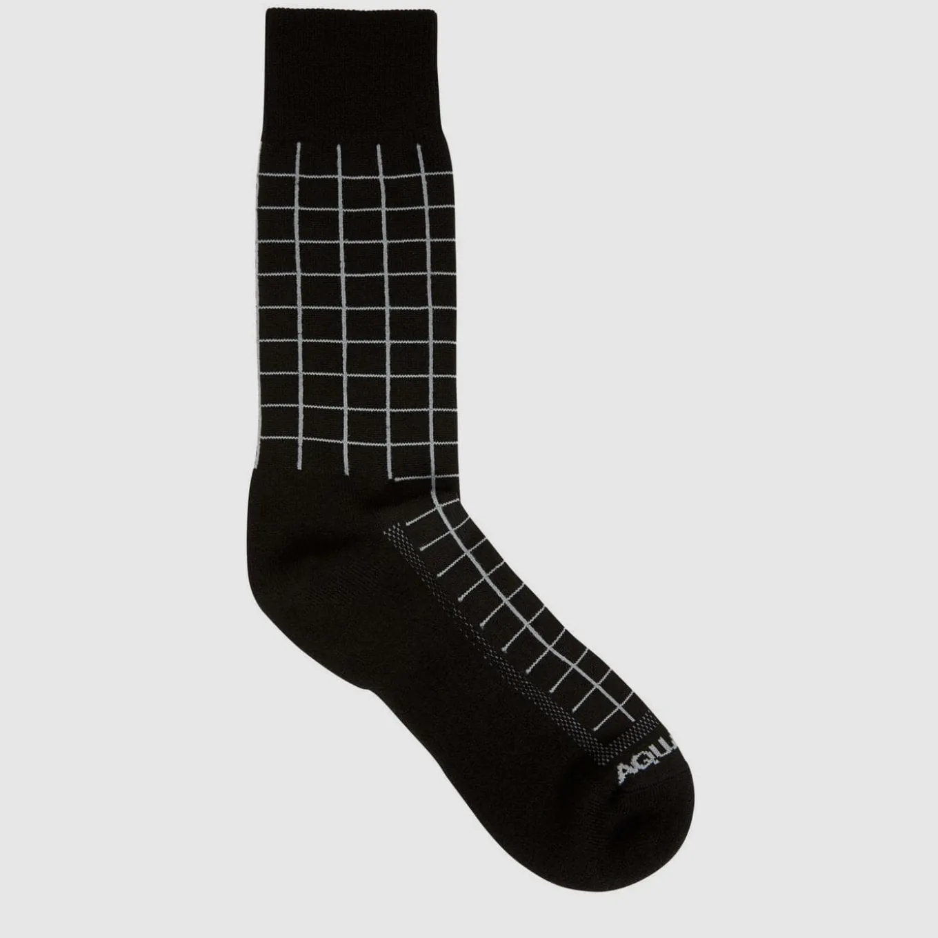 Windowpane Knit Blend Sock